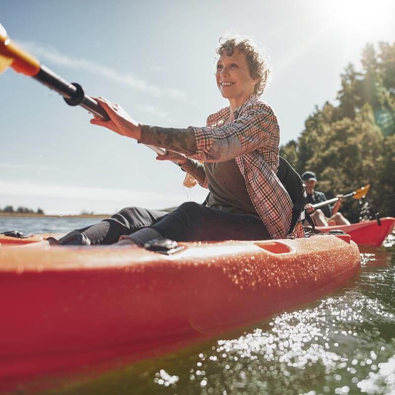 Woman In Kayak