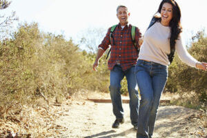 couple hiking