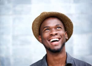 man smiling at camera